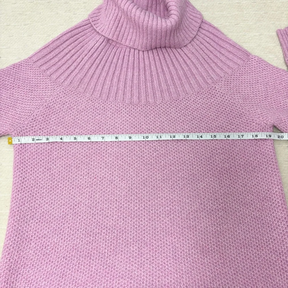 J. Crew Turtleneck Pink Cozy Soft‎ Barbie Winter Sweater Size S - Picture 4 of 9